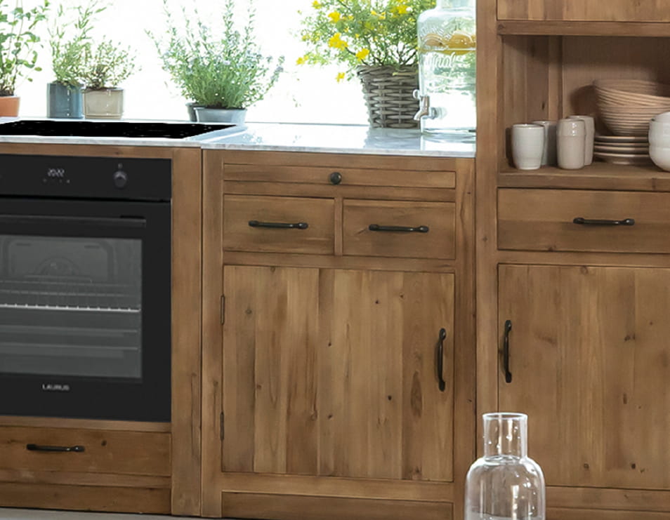 Meuble bas de cuisine 2 tiroirs, 1 porte Epure