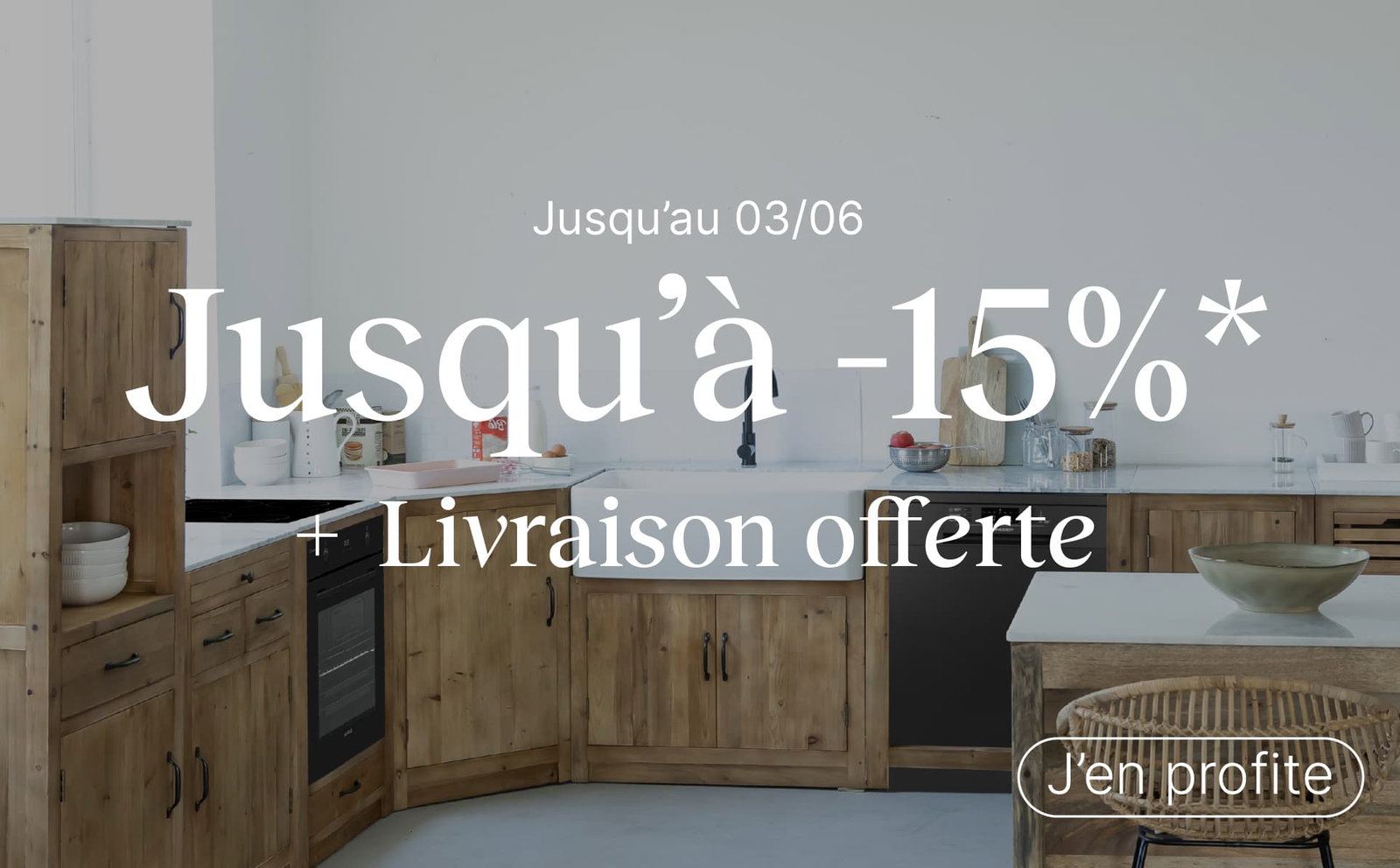 Jusqu'à -15% + livraison offerte