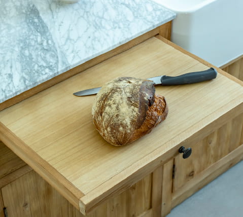 Meuble bas de cuisine 2 tiroirs, 1 porte Epure
