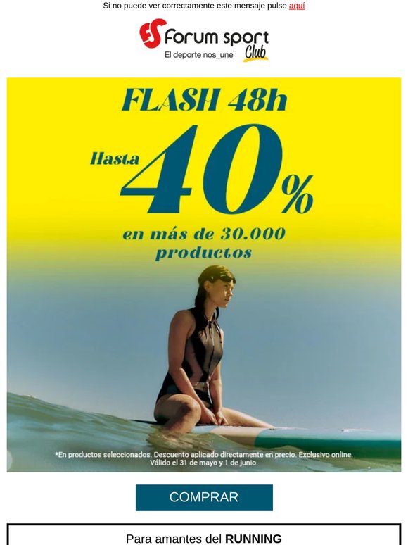 🔥  FLASH 48H: hasta -40% ¡Arrancamos!