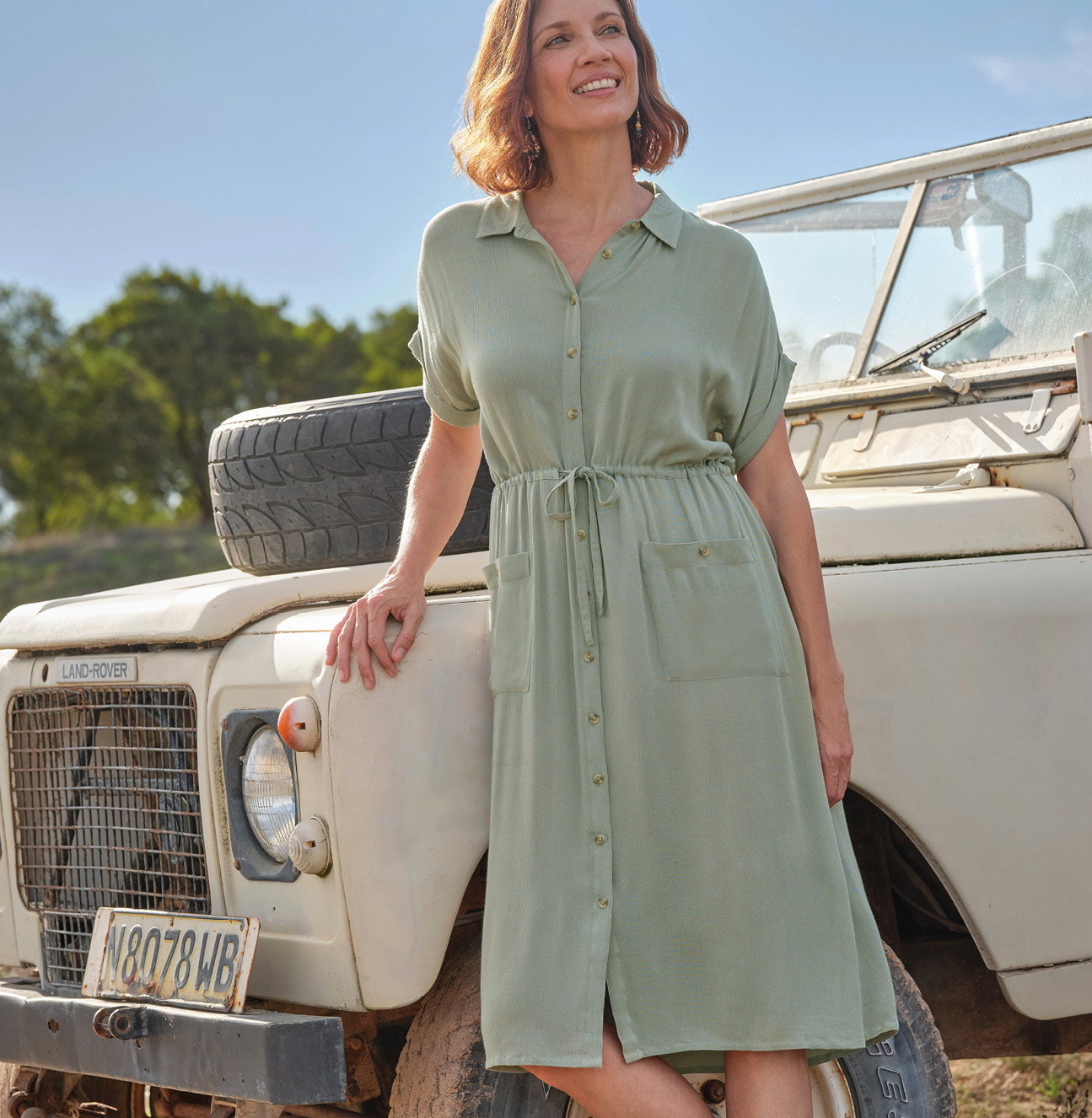 Viscose Utility Pocket Dress