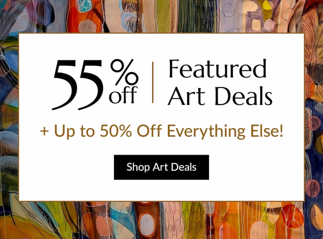 55% off featured art deals and up to 50% off everything else