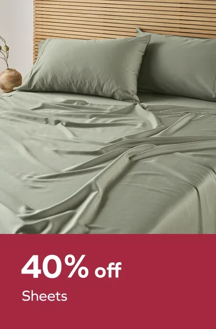40% off Sheets