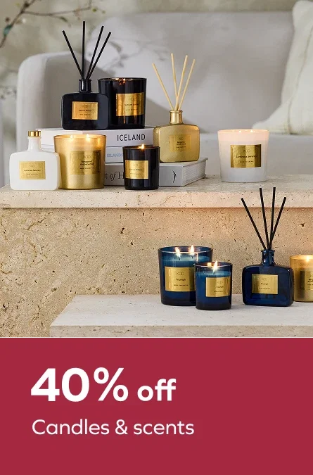 40% off Candles & scents