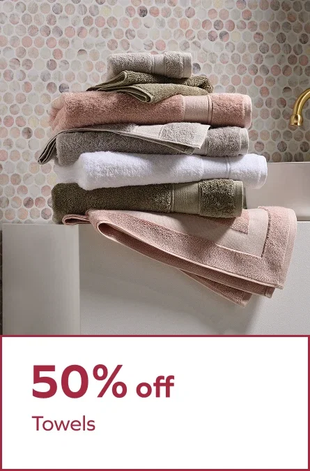 50% off Towels