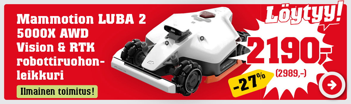Mammotion LUBA 2 5000X AWD Vision & RTK robottiruohonleikkuri