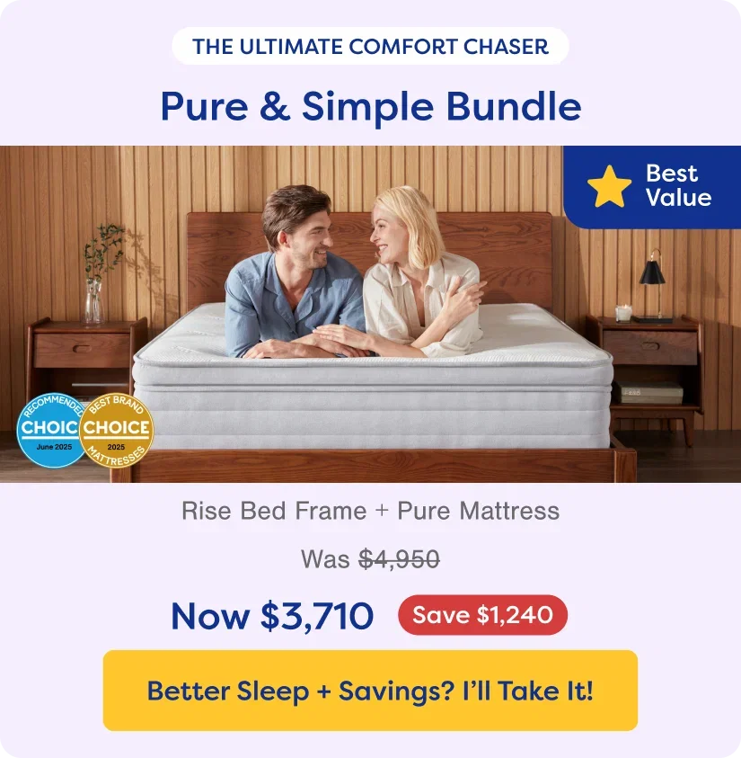 The Ultimate Comfort Chaser. Shop Pure & Simple Bundle. Save $1,240 