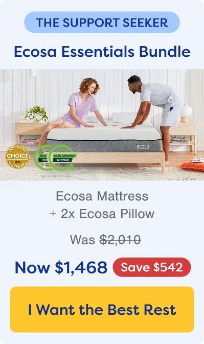The Support Seeker. Shop Ecosa Essentials Bundle. Save $542.