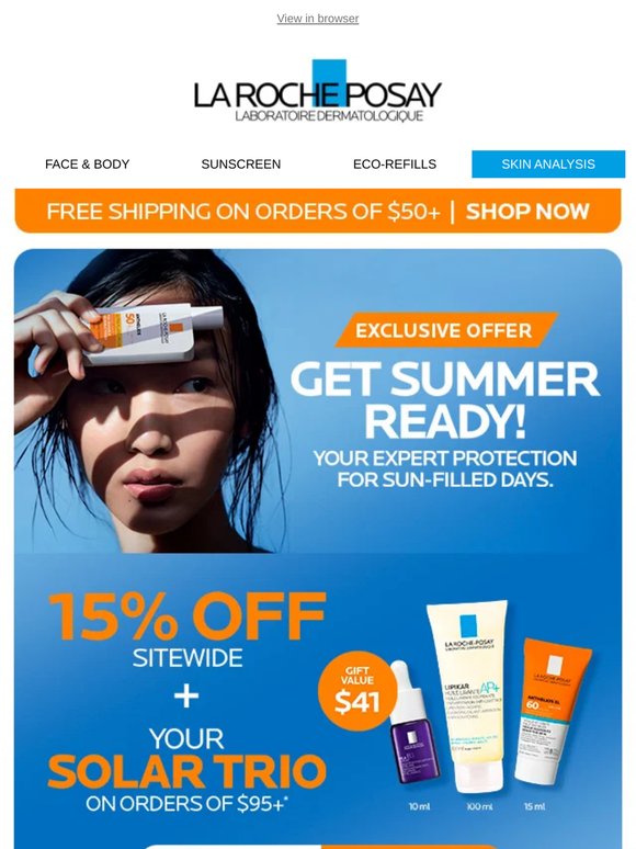 In case you missed it — 15% off + FREE Sun Kit 🌞