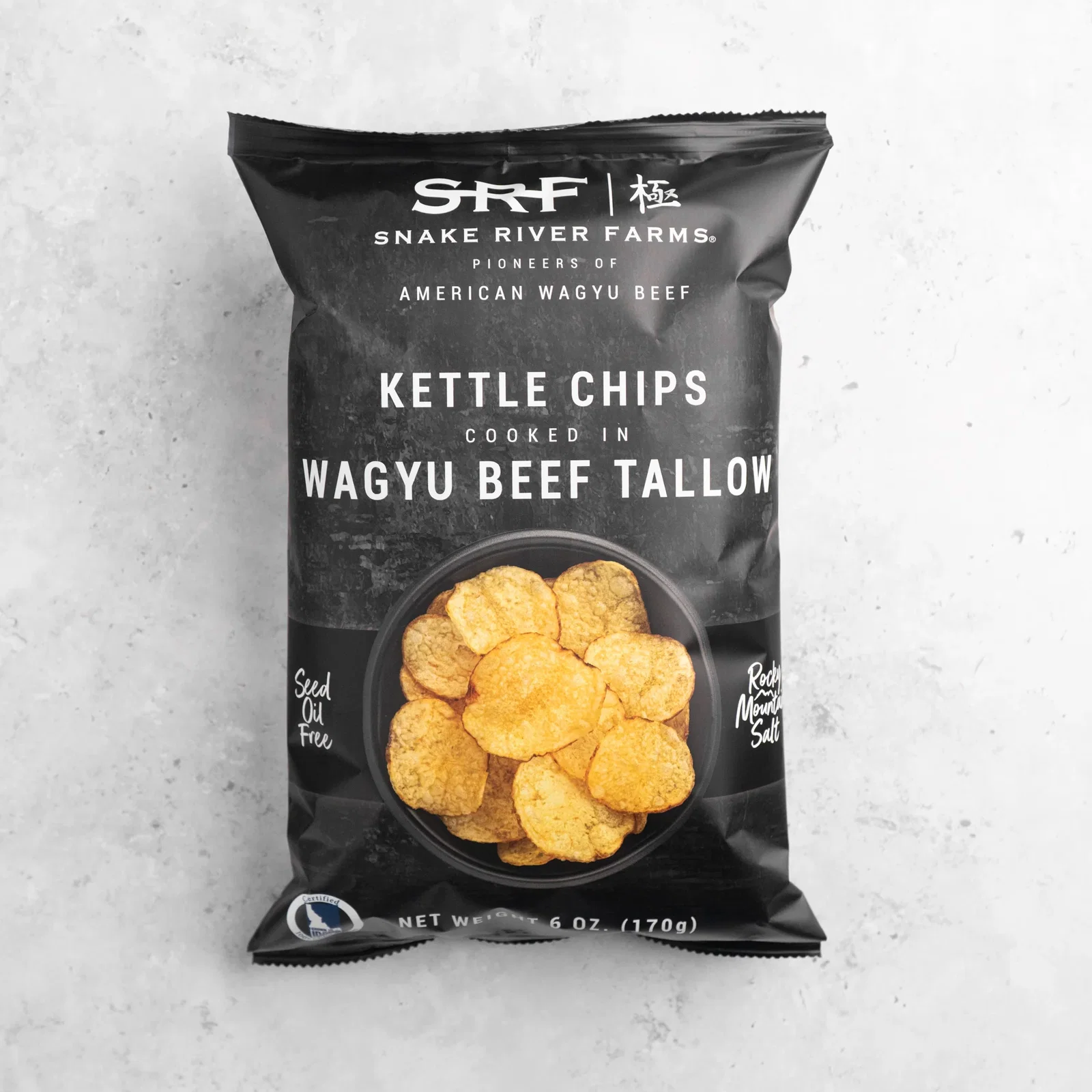 Image of Wagyu Beef Tallow Kettle Chips 6 oz Bags - 5 Pack