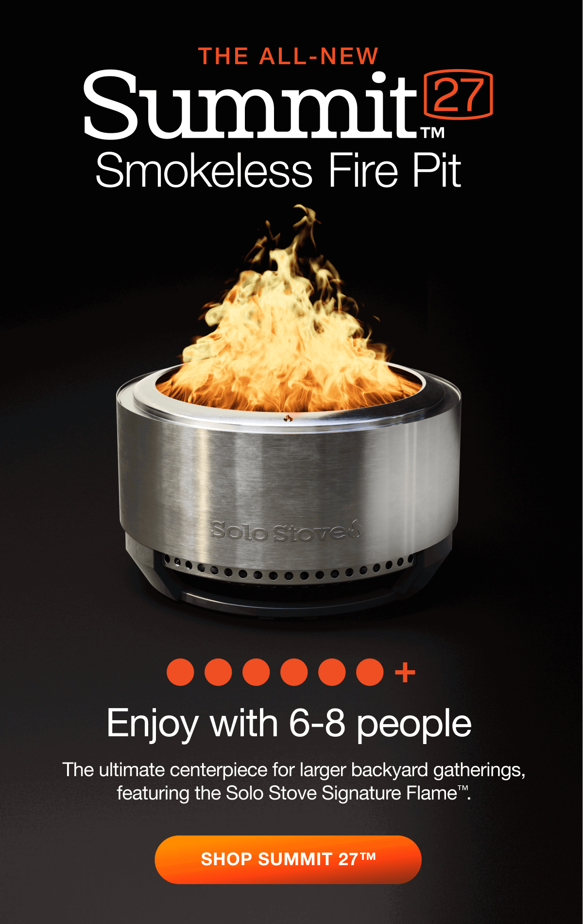 Summit 27 Smokeless Fire Pit