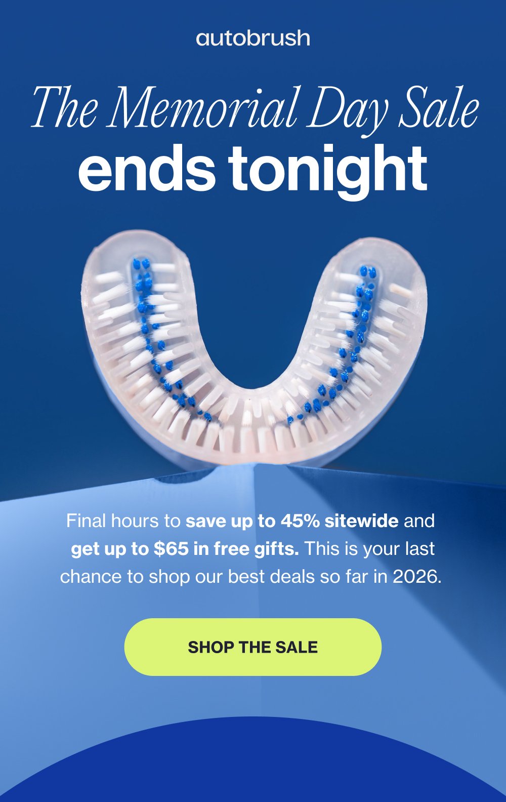 The Memorial Day Sale ends tonight Final hours to save up to 45% sitewide and get up to $65 in free gifts. This is your last chance to shop our best deals so far in 2026. Shop the Sale