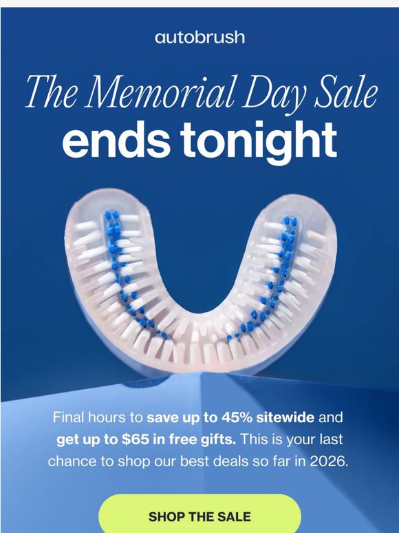 Final hours: up to 45% off + up to $65 in free gifts