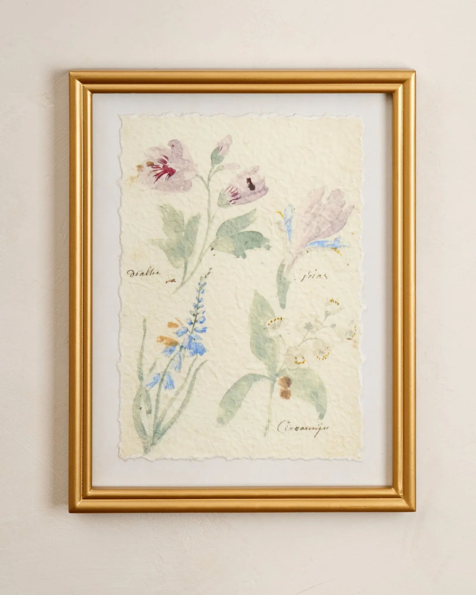 Watercolor Floral Framed Print