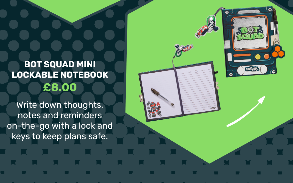 BOT SQUAD MINI LOCKABLE NOTEBOOK