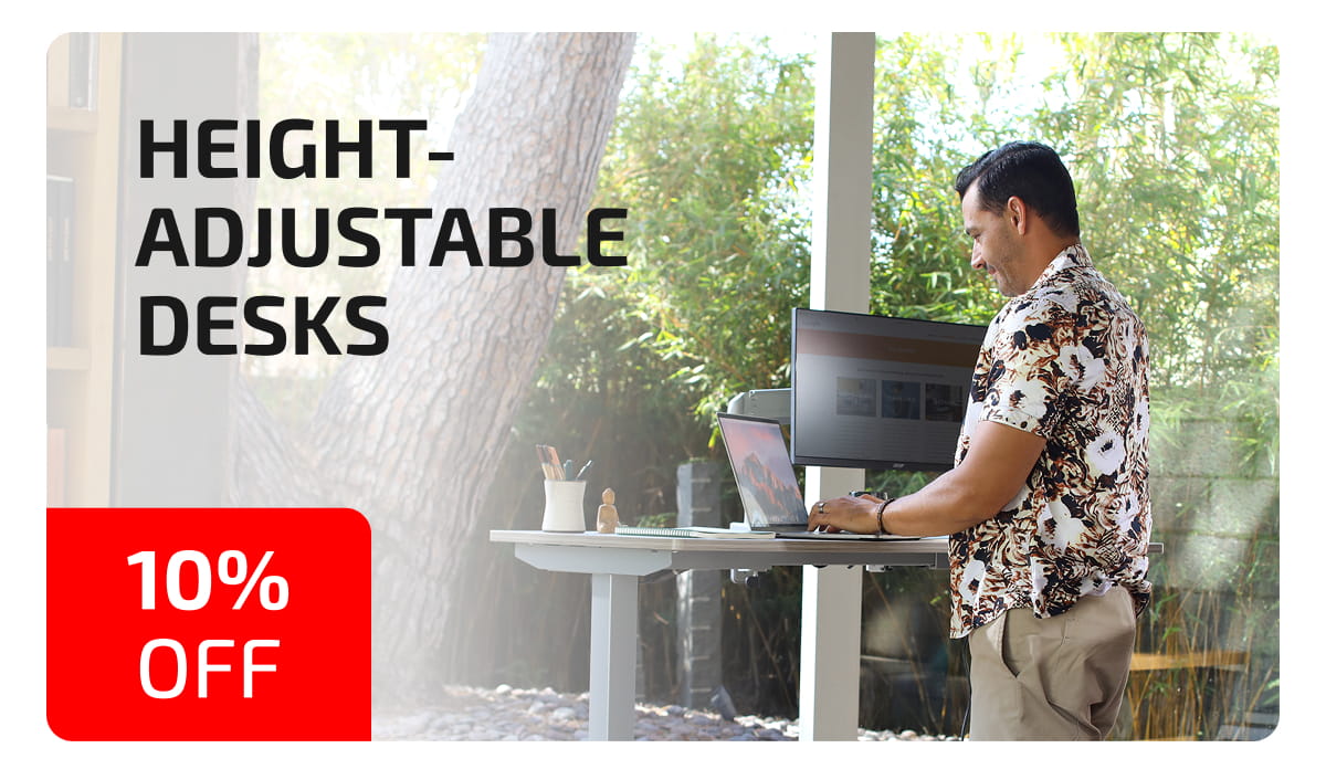 Height-Adjustable Desks 10% Off