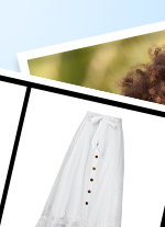 Beautiful Button Front Lace Trim Skirt
