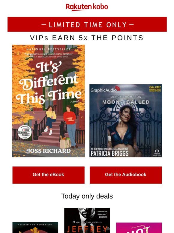 Today-only book deals starting from $0.99