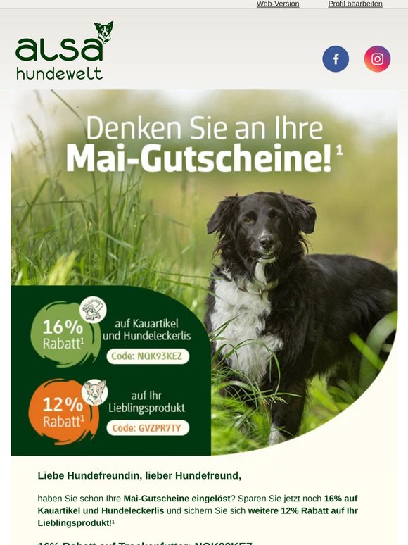 Denken Sie an Ihre Gutscheine! 😍