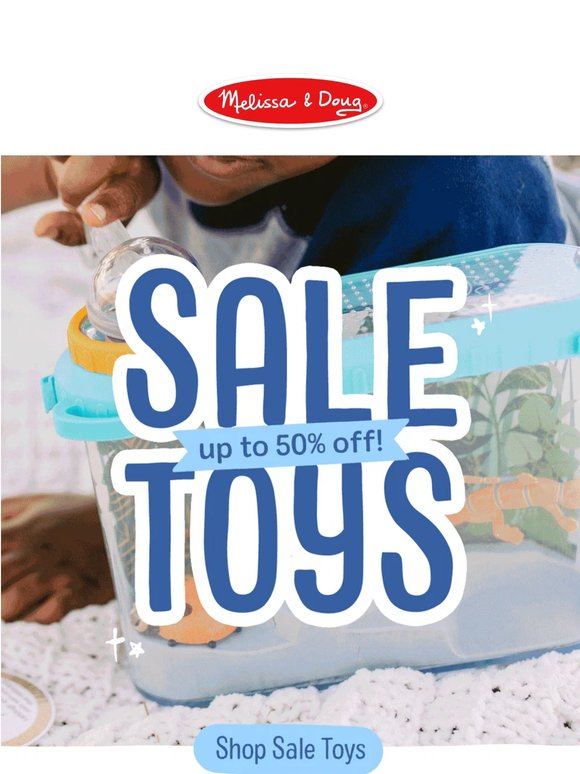 Up to 50% off Sale Toys!