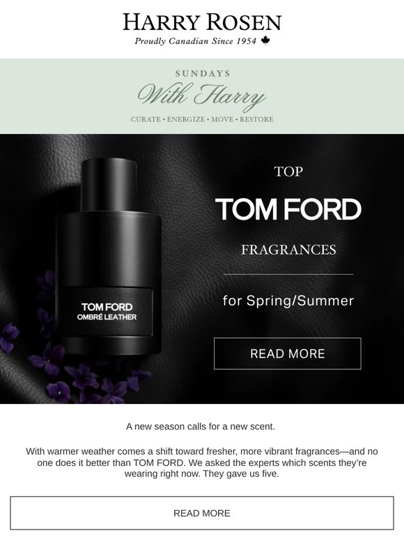 TOM FORD’s Top 5 Fragrances for This Season