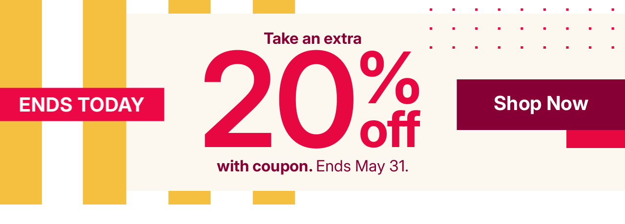take an extra 20% off with coupon