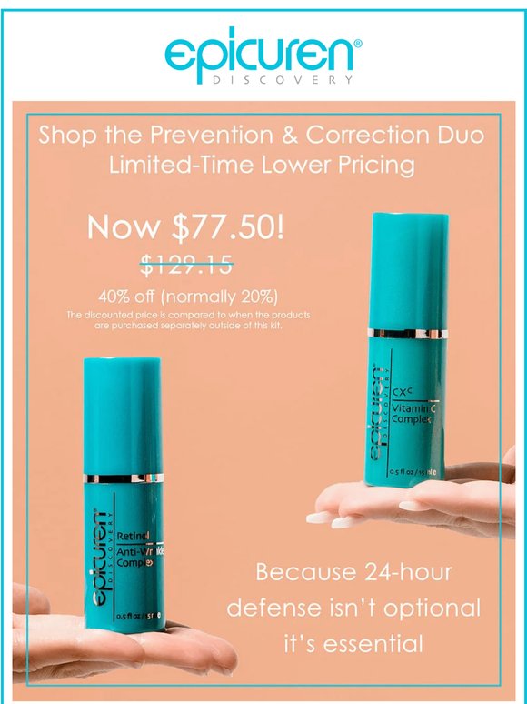 40% Off This Age-Defying Duo 🩵