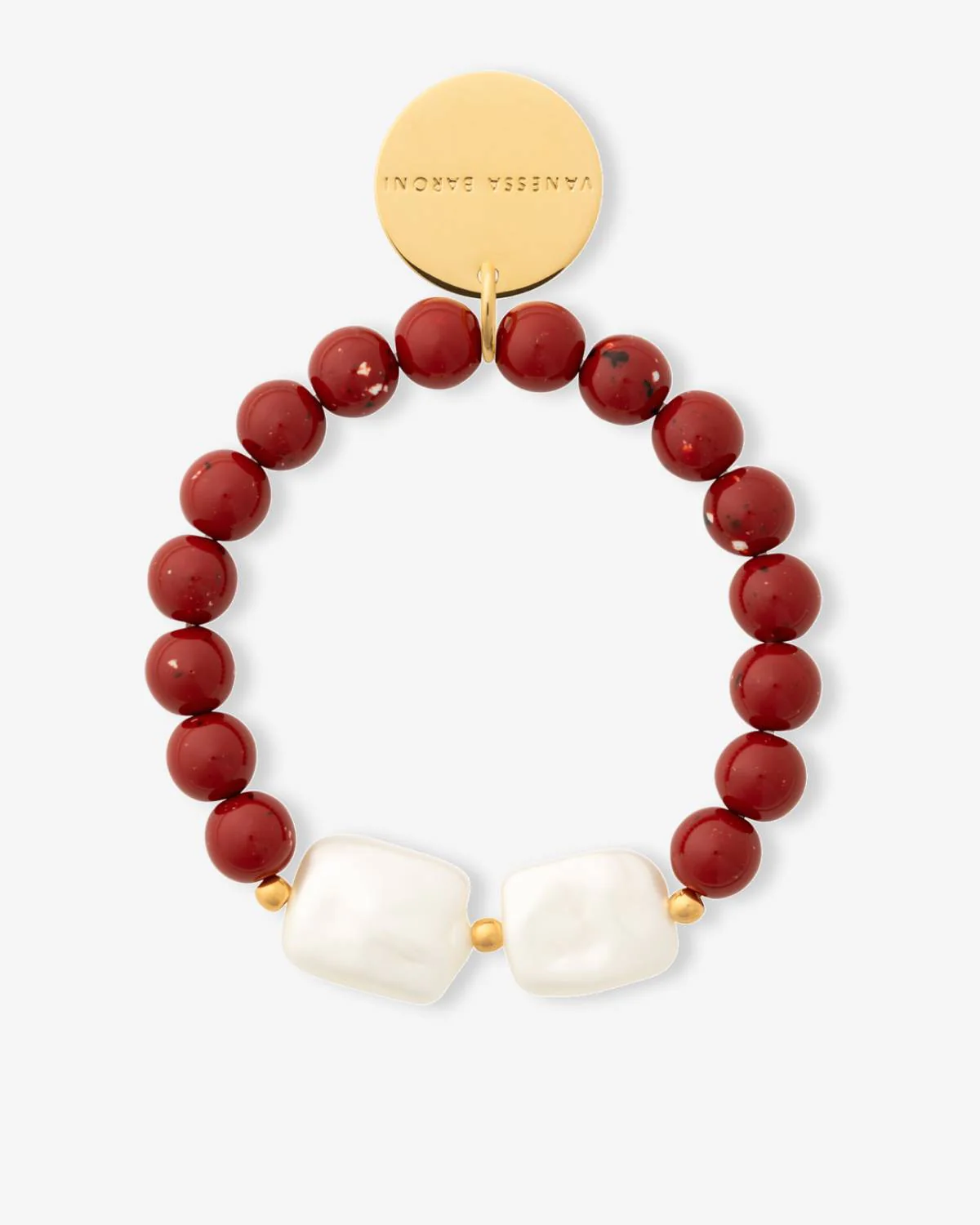 vanessa-baroni-beach-beads-flex-bracelet-coral-armbander-gelb-vergoldet