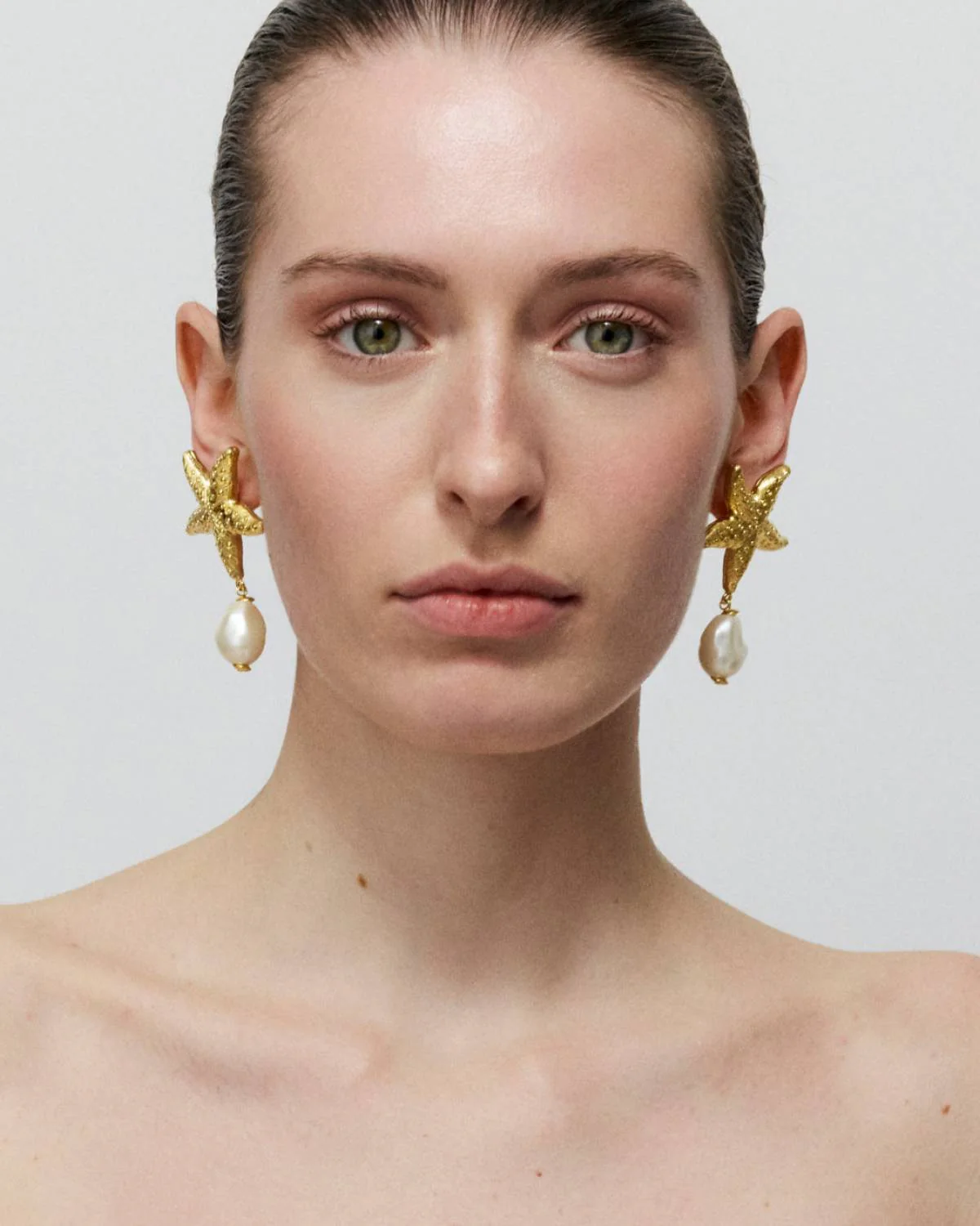 vanessa-baroni/products/starfish-pearl-earring-gold-ohrhanger-gelb-vergoldet