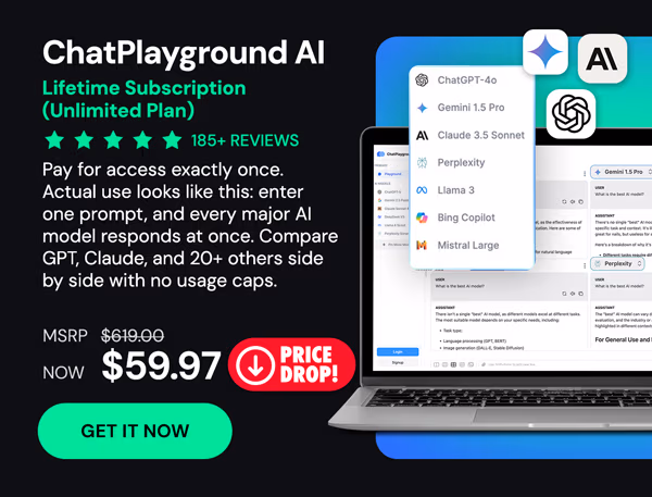 ChatPlayground AI: Lifetime Subscription (Unlimited Plan)