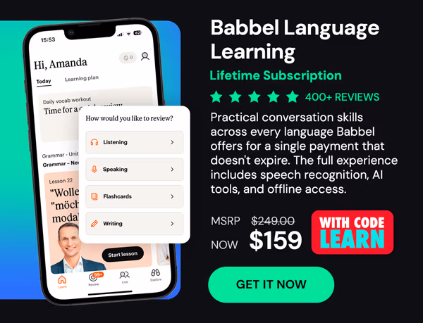 Babbel Language Learning: Lifetime Subscription (All Languages)