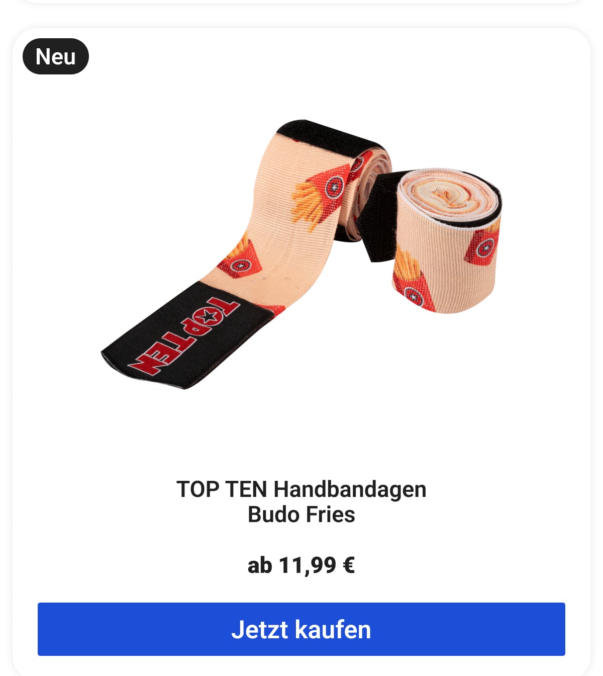 TOP TEN Handbandagen Budo Fries | ab 11,99 € | Jetzt kaufen | Neu