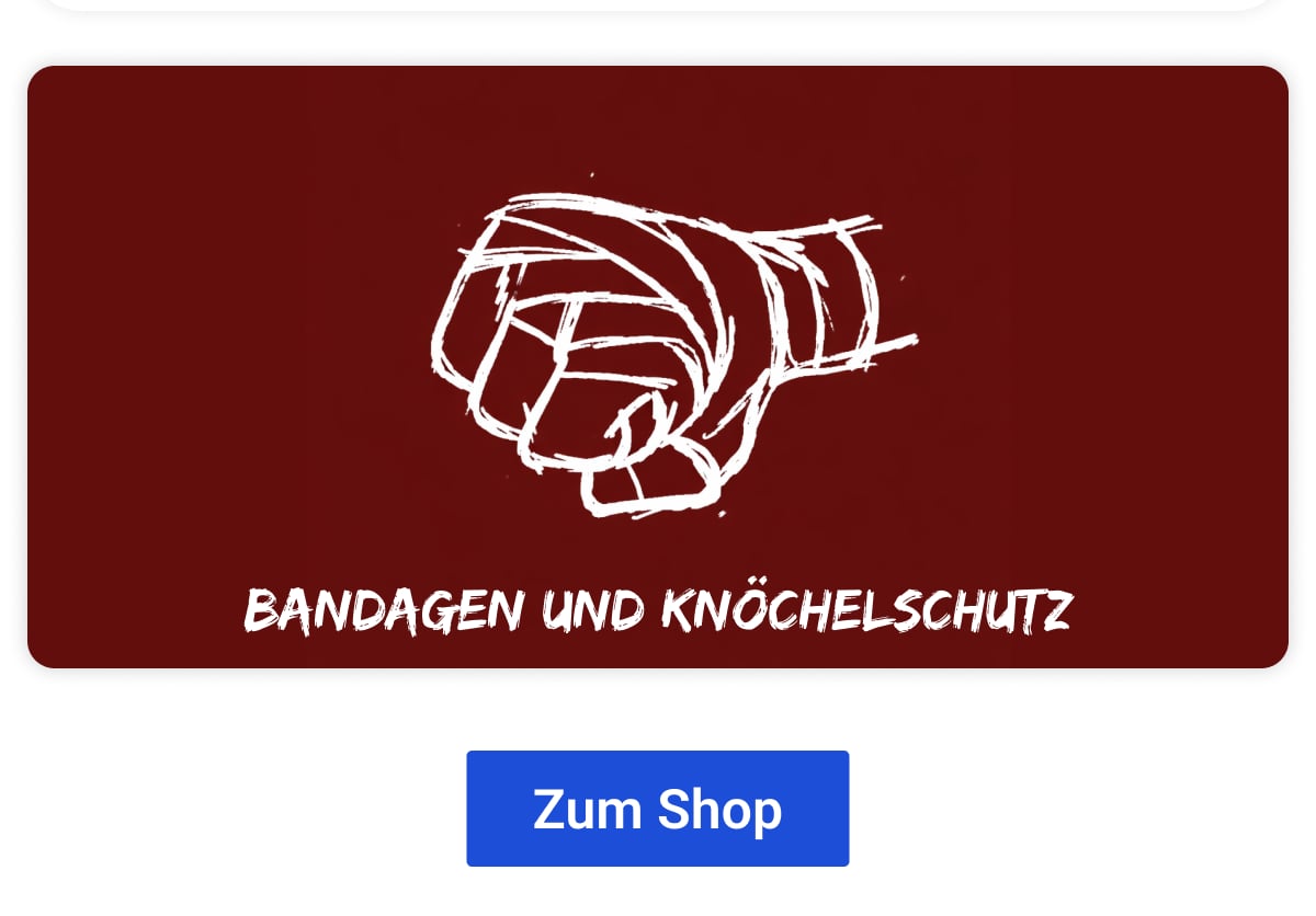 Bandagen und Knöchelschutz | Zum Shop