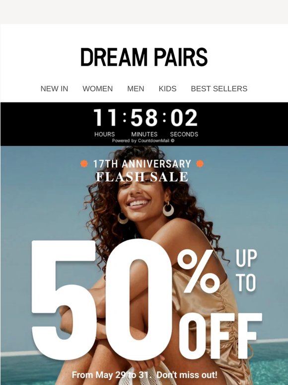 Last 12 Hours! Up To 50% OFF!