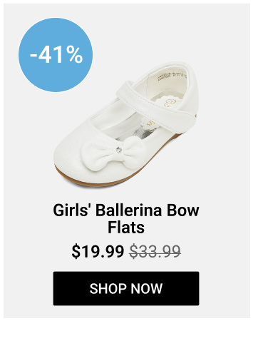 Girls' Ballerina Bow Flats