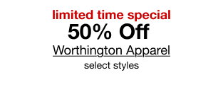 limited time special | 50% Off | Worthington Apparel