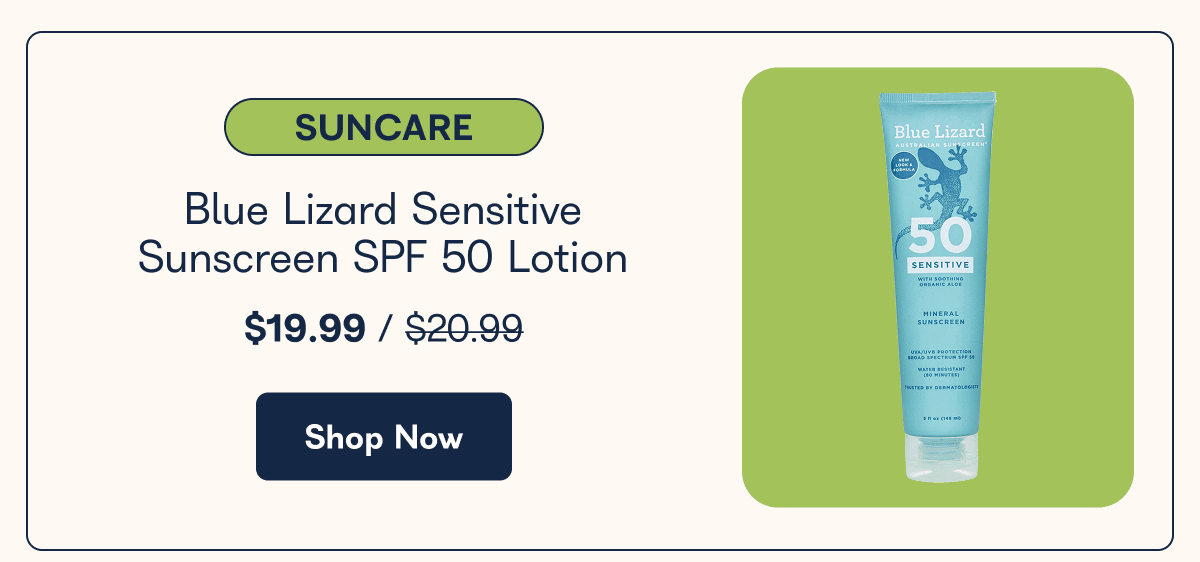 Blue Lizard Sensitive Sunscreen SPF 50 Lotion