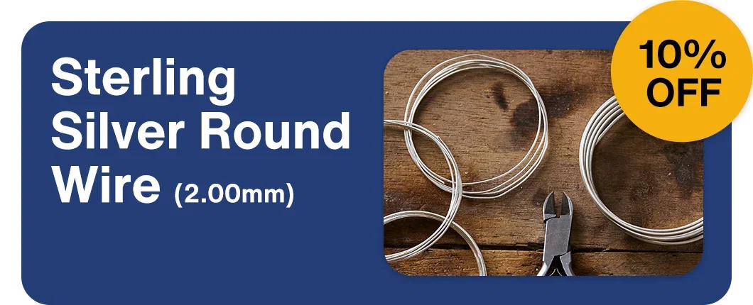 10% OFF Sterling Silver Round Wire (2.00mm)