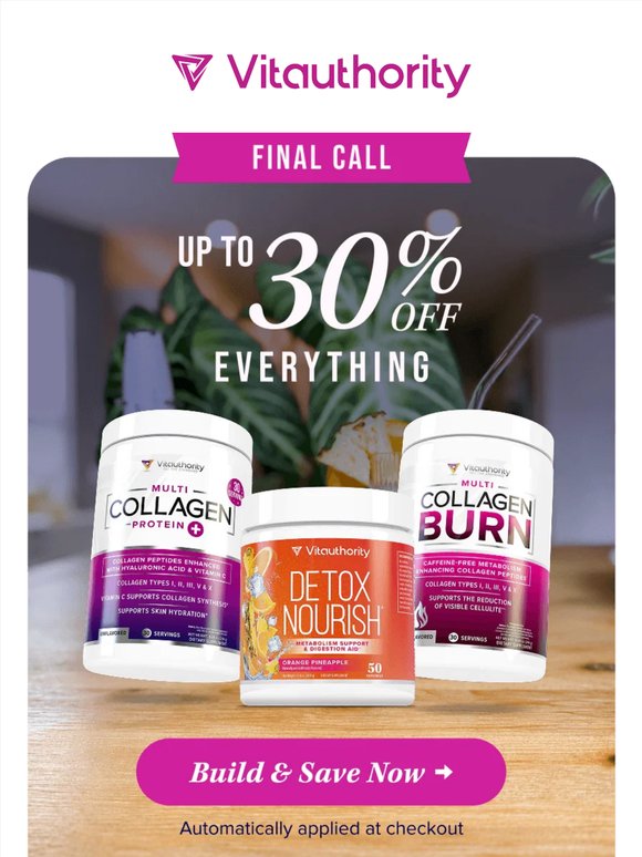 ⭐️ Up to 30% OFF Ends Tomorrow at 3 PM