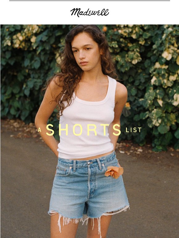 The denim shorts edit