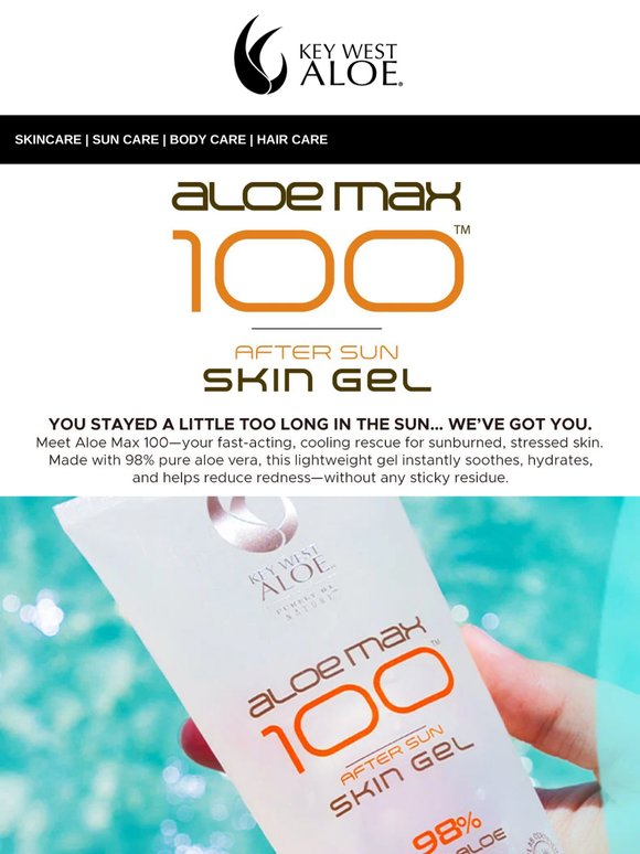 Relief for Sunburn: Pure Aloe