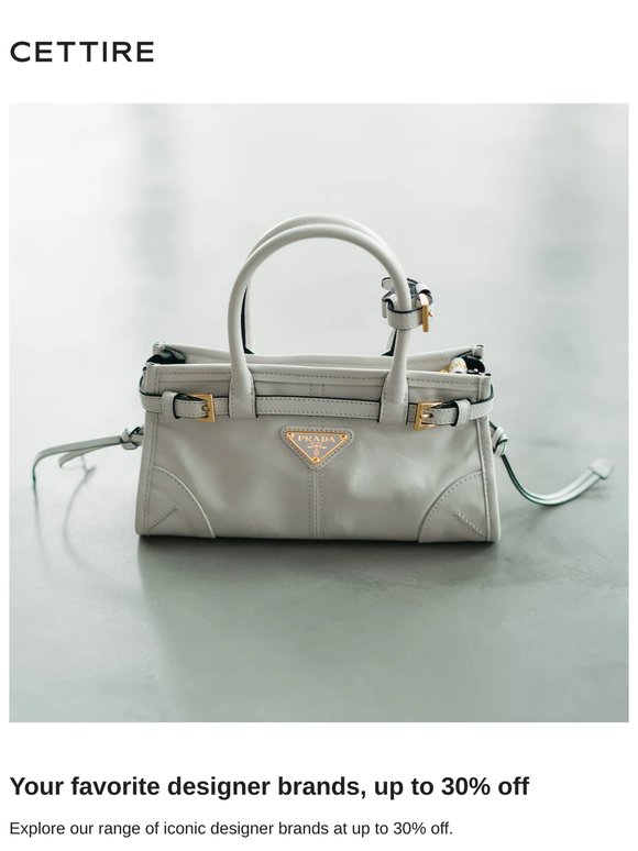 Your favorite designer brands, up to 30% off