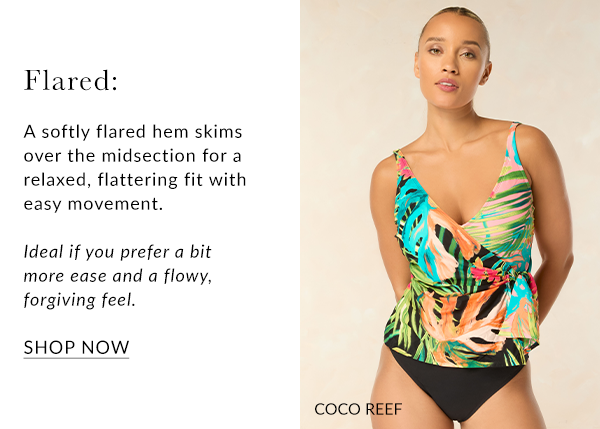 Shop flare tankini tops