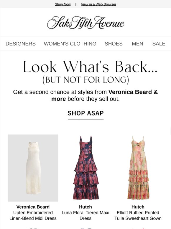 Back in stock: styles you'll love from Veronica Beard & more