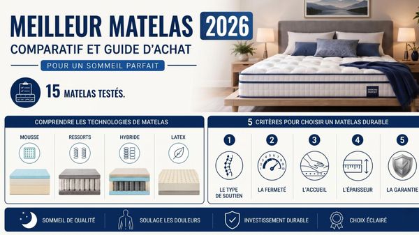 Meilleur matelas 2026 : notre comparatif expert pour un sommeil parfait