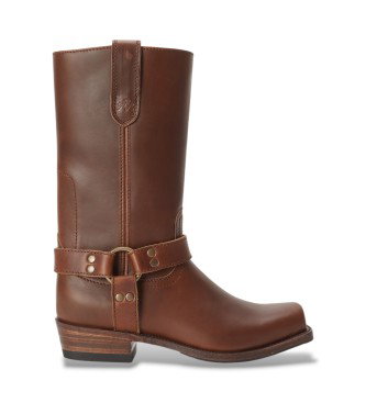 Botas de Piel Altas marrón