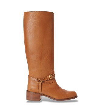 Botas de Piel Altas marrón
