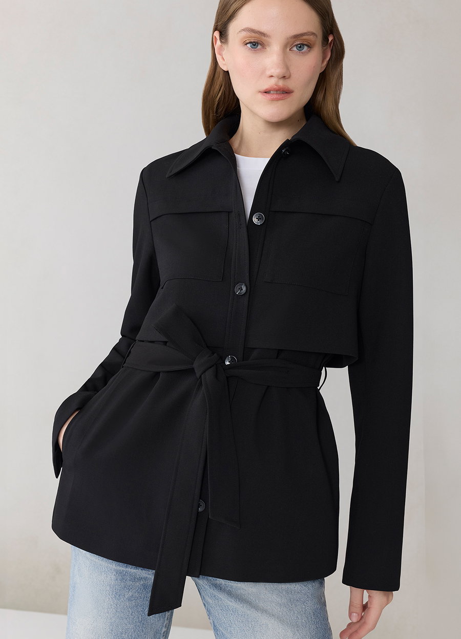 HAISLEY Safari Jacket in Stretch Cross-Hatch