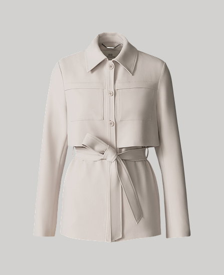 HAISLEY Safari Jacket in Stretch Cross-Hatch