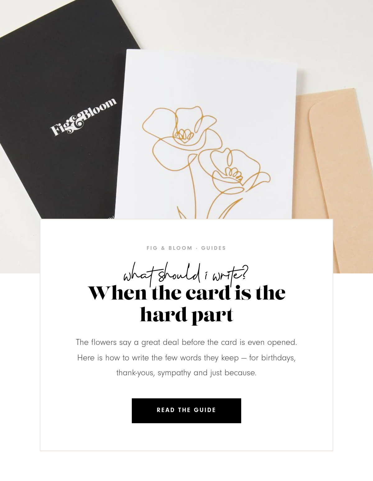 When the card is the hard part